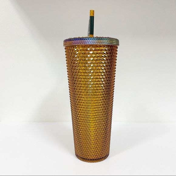 Starbucks Venti 50th Anniversary 50 Years Studded Tumbler Gold - Picture 3 of 4